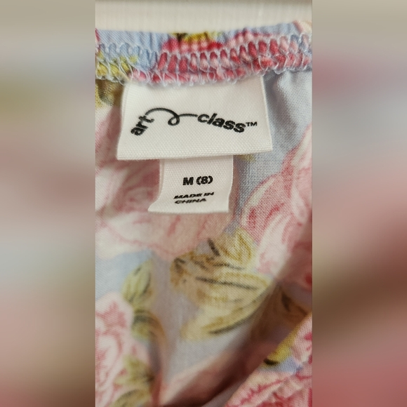 Wrap, dress floral Ruffled hem spaghetti straps - Picture 3 of 5